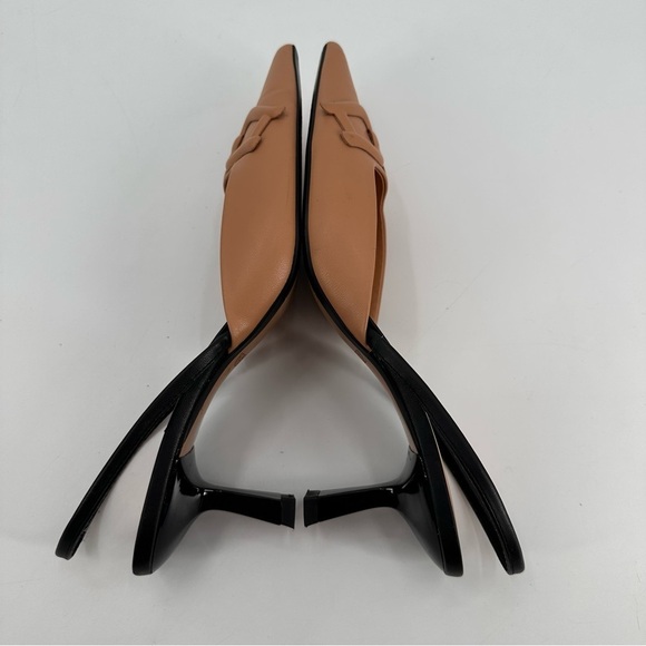 ZARA Zara Raised Detail Slingbacks Low Heels Nude 41 - Picture 5 of 8